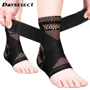Adjustable Copper Compression Ankle Support Sleeve
